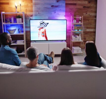 oświetlenie ściany za telewizorem