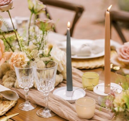 dekoracje stołu na 40. urodziny