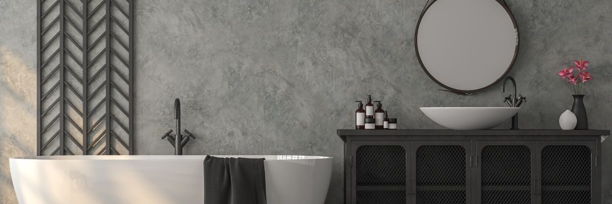 łazienka w stylu industrialnym