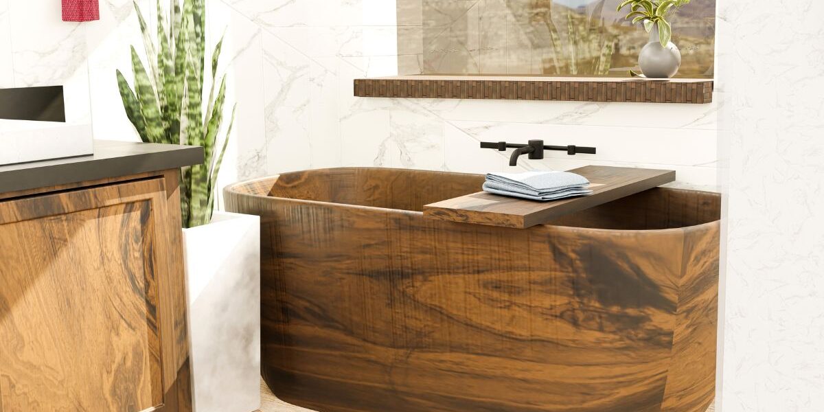 łazienka w stylu rustykalnym