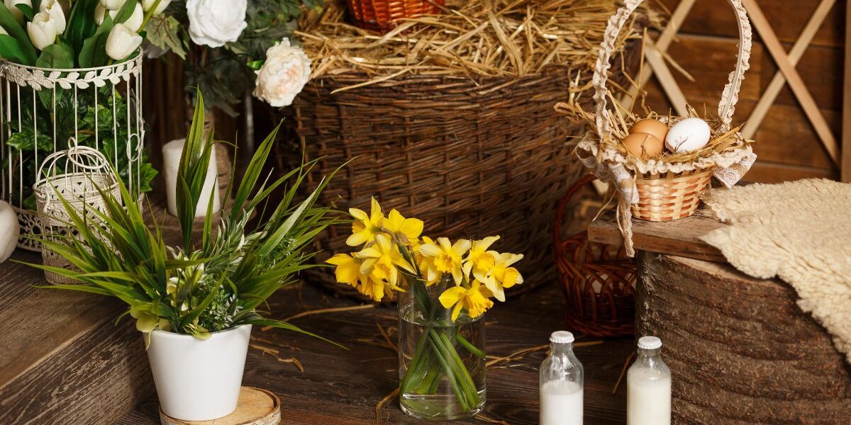 dekoracje wielkanocne w stylu skandynawskim