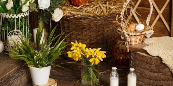 dekoracje wielkanocne w stylu skandynawskim